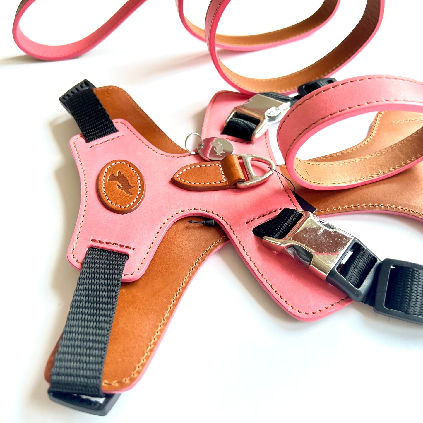 Pink Harness & Lead Matching Set